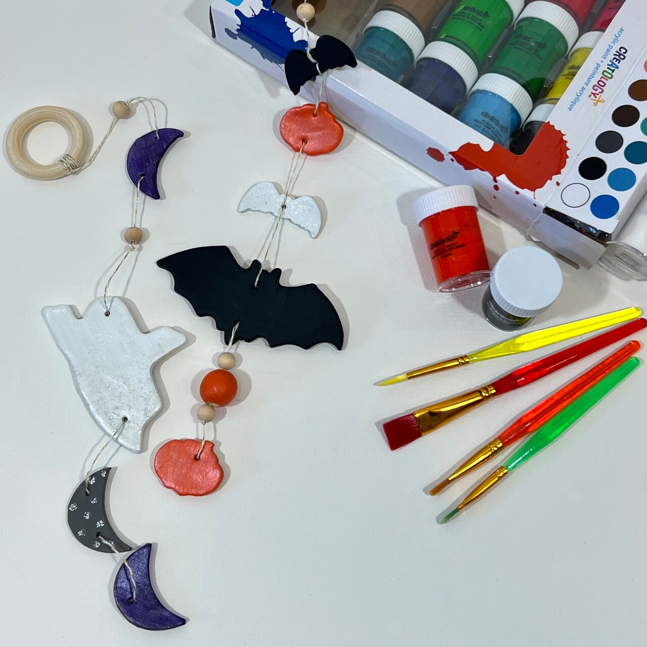 Kids Club: Air Dry Clay Halloween Garland